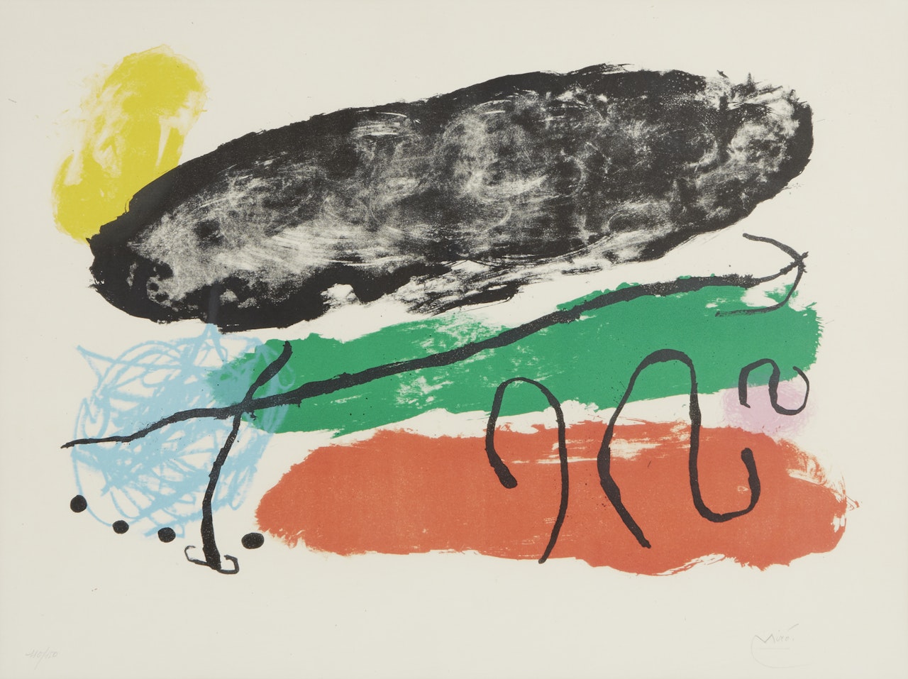 ”L"astre Patagon” from Derrière le Miroir, no 119 by Joan Miró