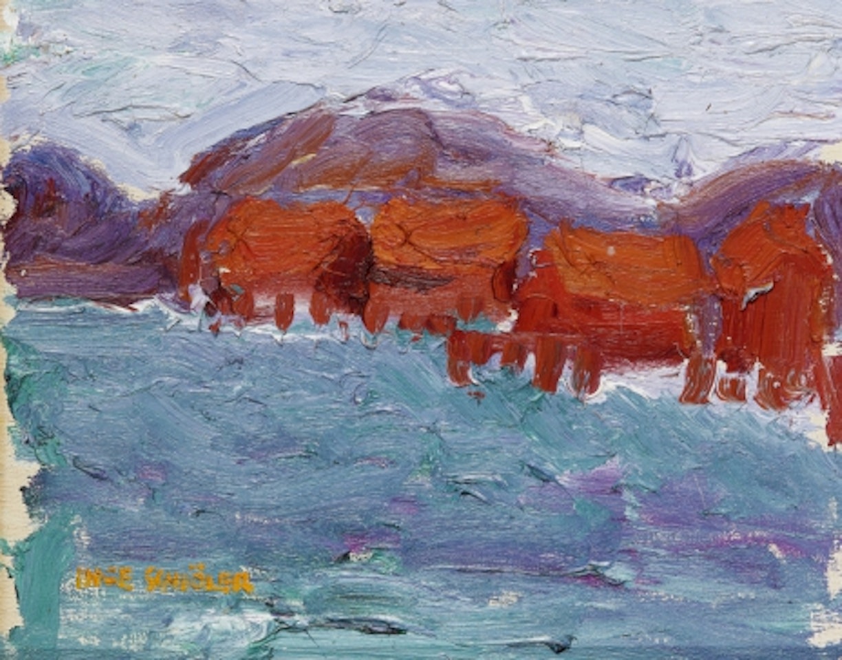 Sea shacks by Inge Schiöler
