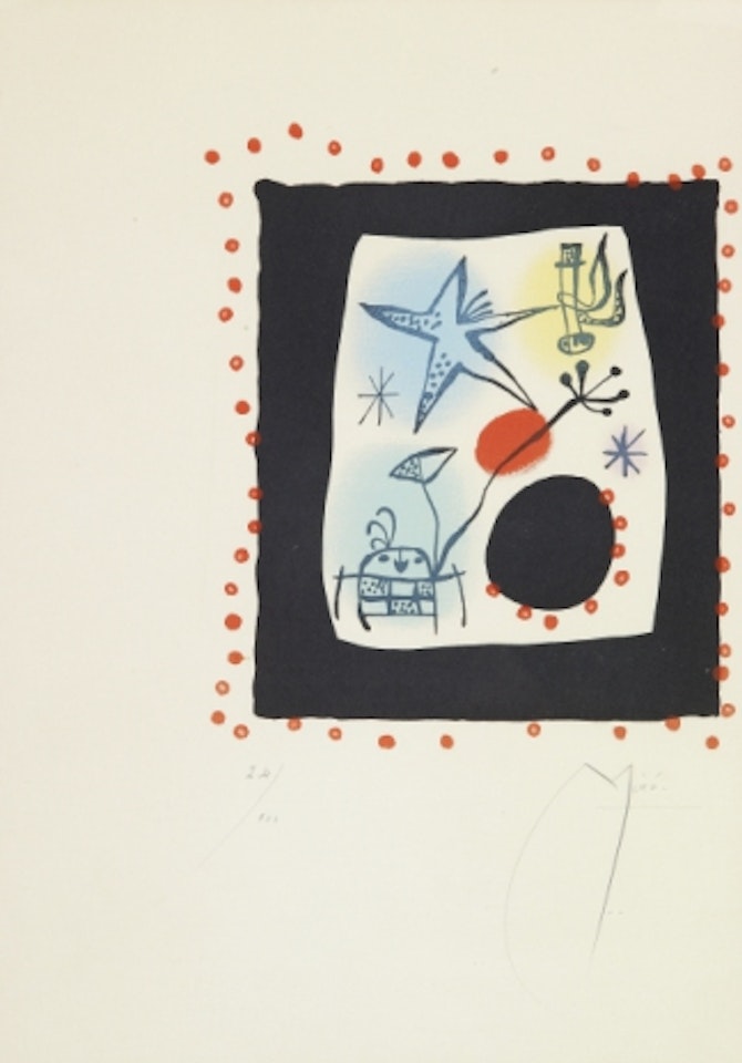 ”Les coccinelles”; Maeght 204 by Joan Miró