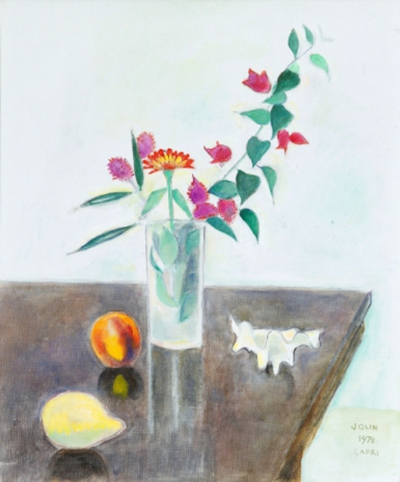 Still life with flowers in vase by Einar Jolin
