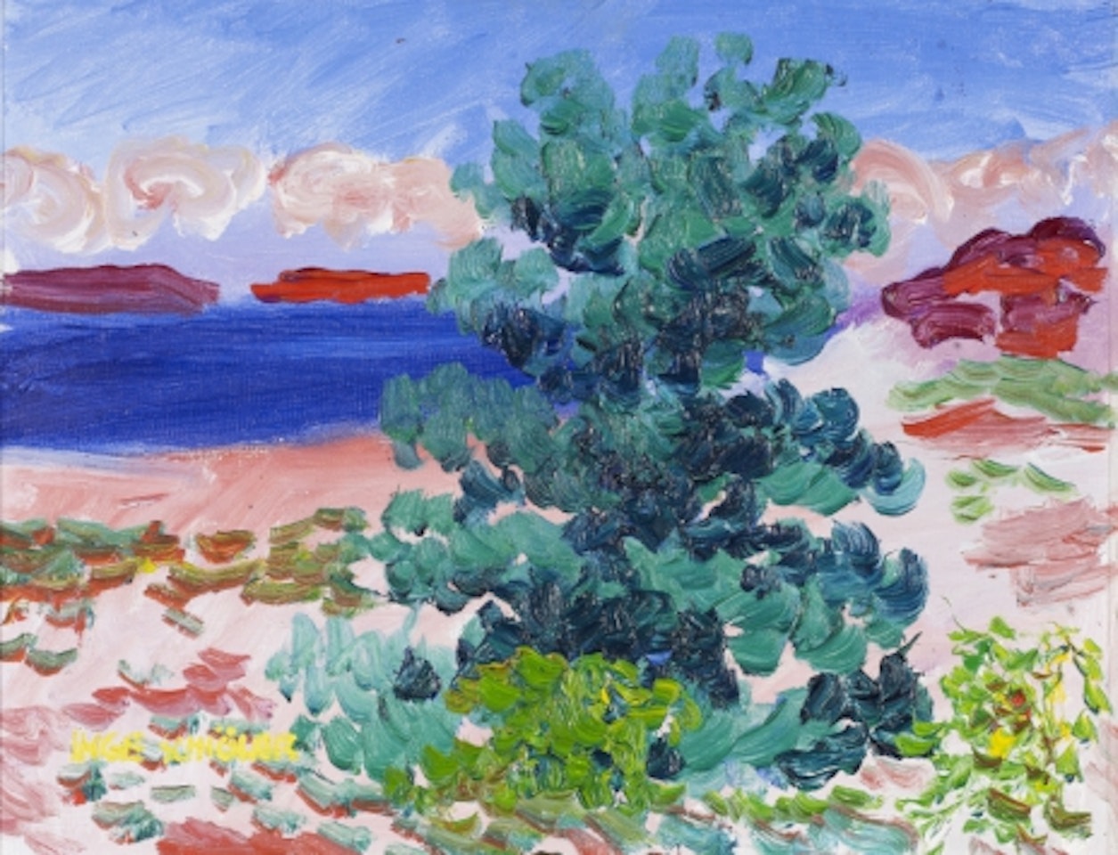 Early summer greenery - motif from Koster by Inge Schiöler