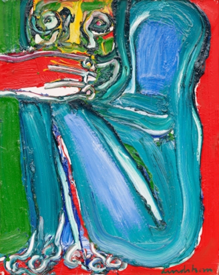 Seated figure by Bengt Lindstrom