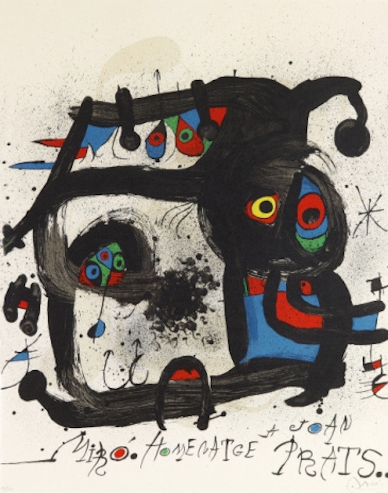 Homenatge a Joan Prats"; Maeght 852. by Joan Miró