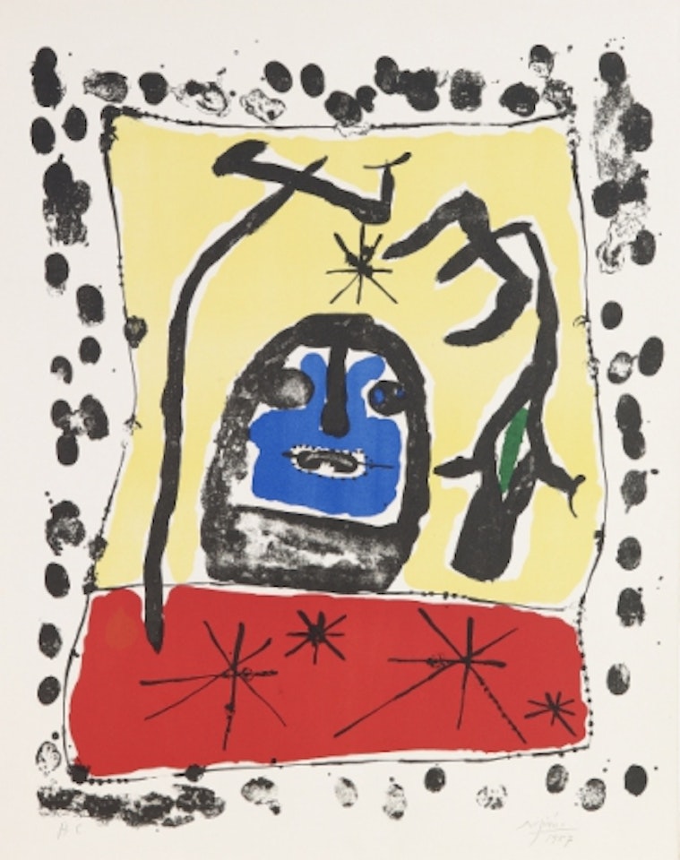 Spain "Exposition à la Galerie Matarasso, Nice 1957" by Joan Miró