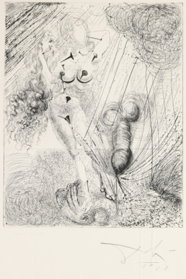 “Aphrodite” from “Mythology” by Salvador Dali