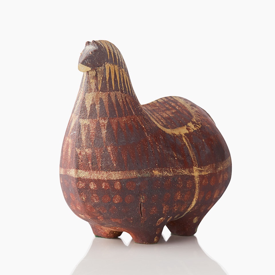 Figurine. Unique variant of "Runner"; A unique Stig Lindberg "Runner" stoneware figurine by Stig Lindberg