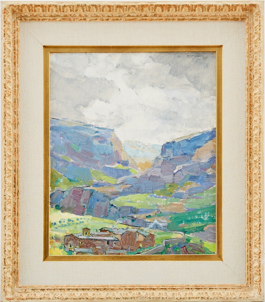Southern landscape by Olle Hjortzberg
