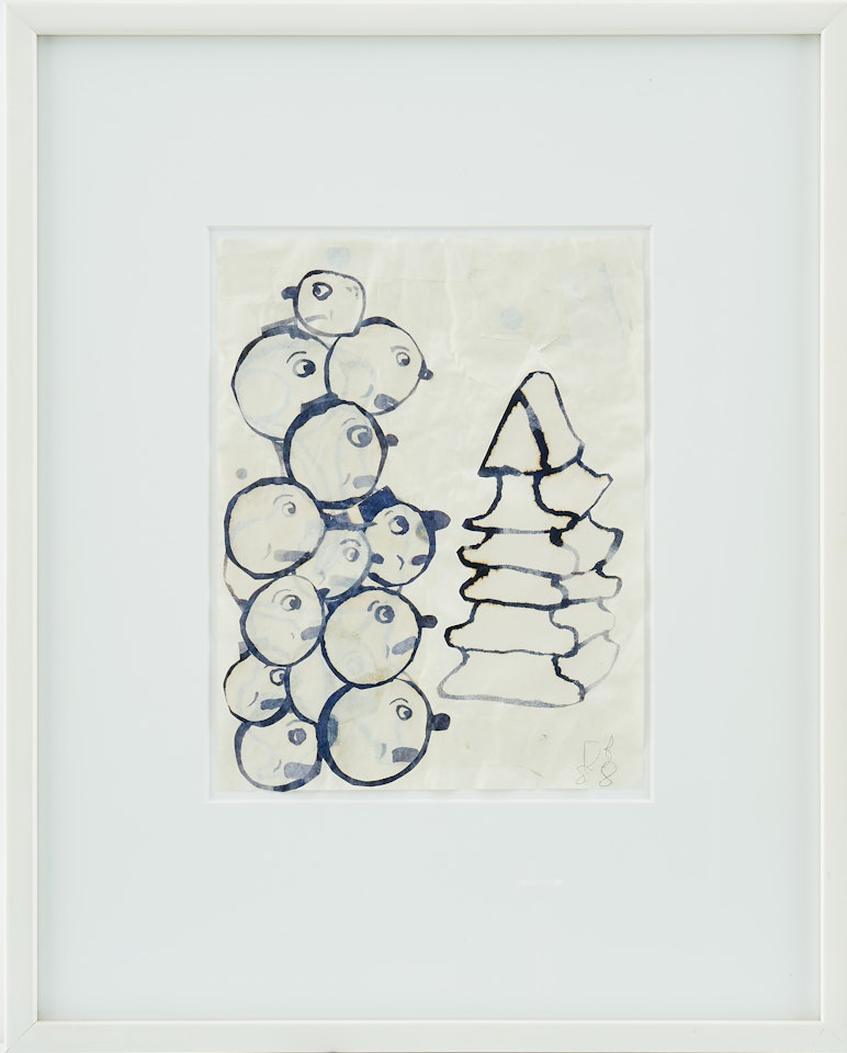 Composition with figures by Donald Baechler