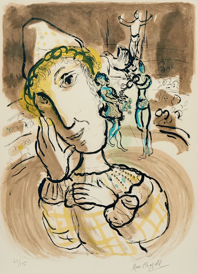 ”Le Cirque au Clown Jaune” by Marc Chagall
