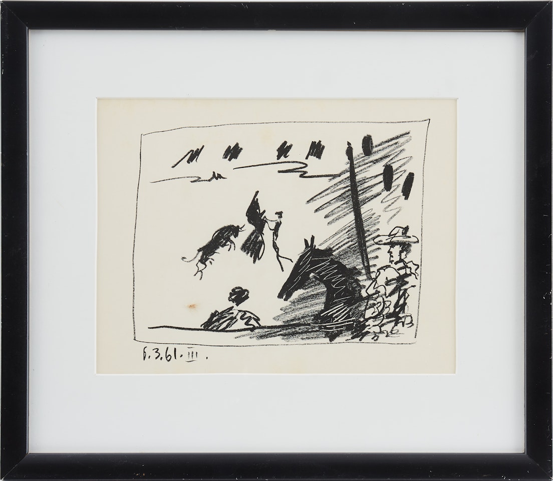 "Jeu de la Cape" from "A los Toros avec Picasso" by Pablo Picasso