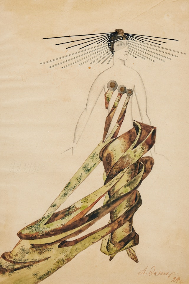 Costume design for Aelita by Alexandra Exter