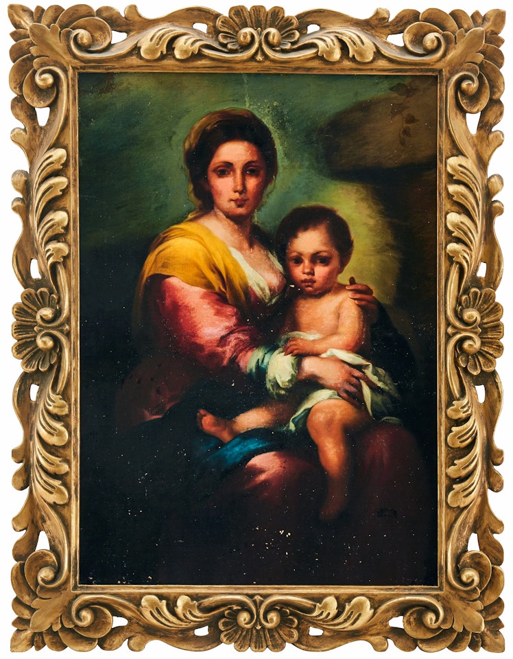 Copy after; Madonna del latte by Bartolomé Esteban Murillo