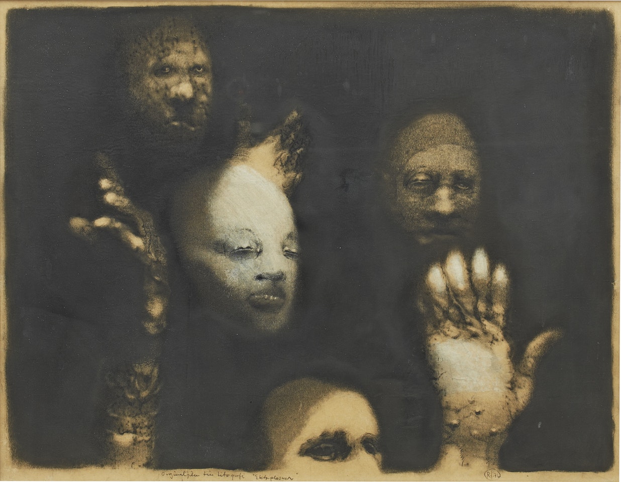 Original film for lithograph "Ectoplasm" by Roj Friberg
