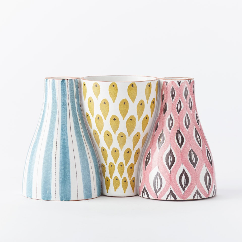 Vase/candlestick. "The spin" by Stig Lindberg
