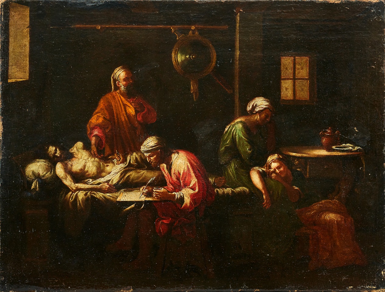 Copy after; The Testament of Eudamidas by Nicolas Poussin