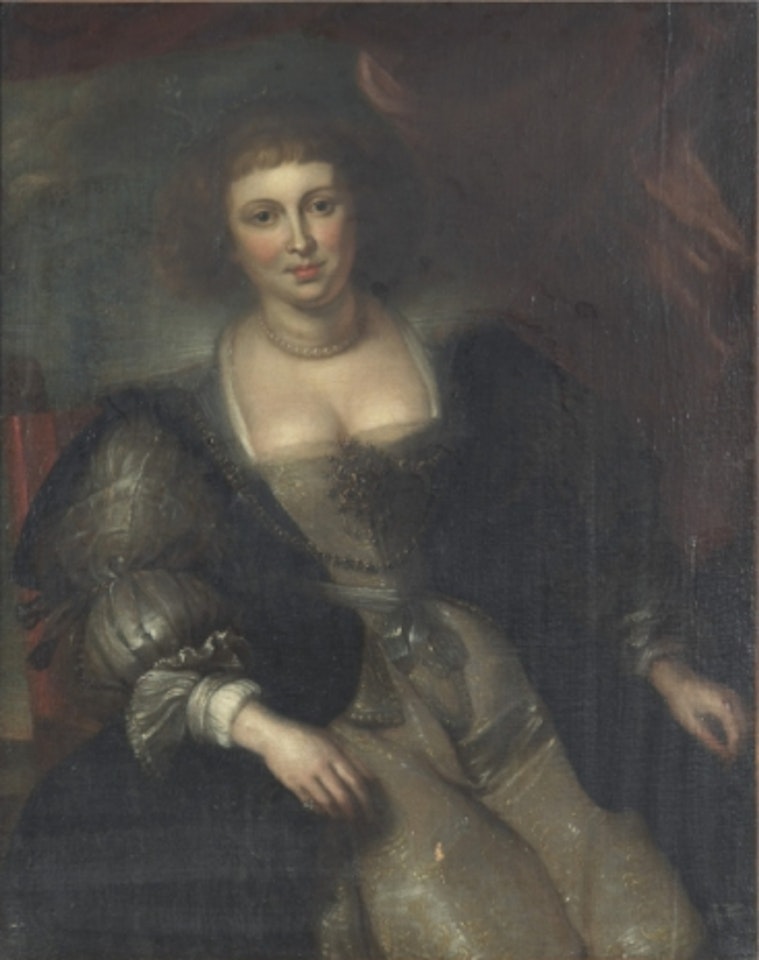 Portrait depicting Hélène Fourment in wedding dress by Peter Paul Rubens