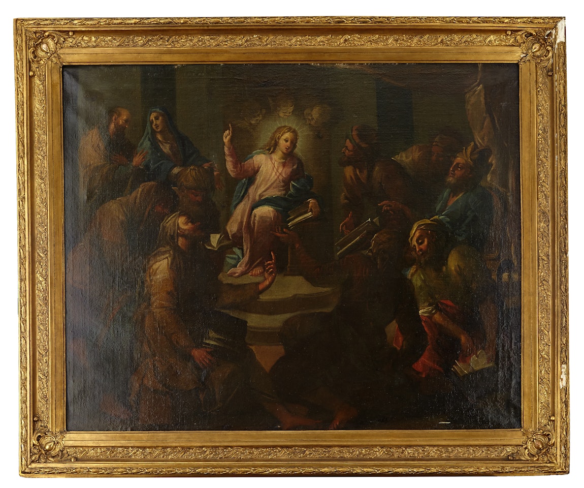Jesus with the doctors by Venetian School