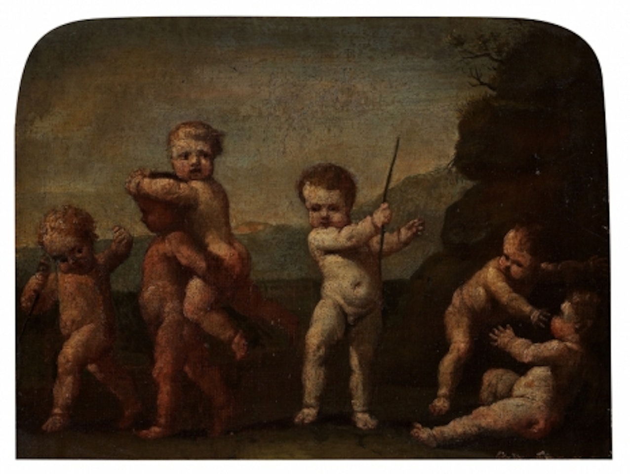 Playing putto by Peter Paul Rubens