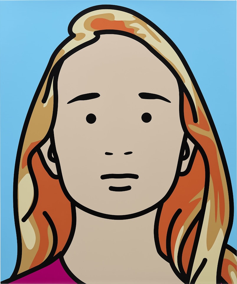 Natasha, schoolgirl. 2 by Julian Opie