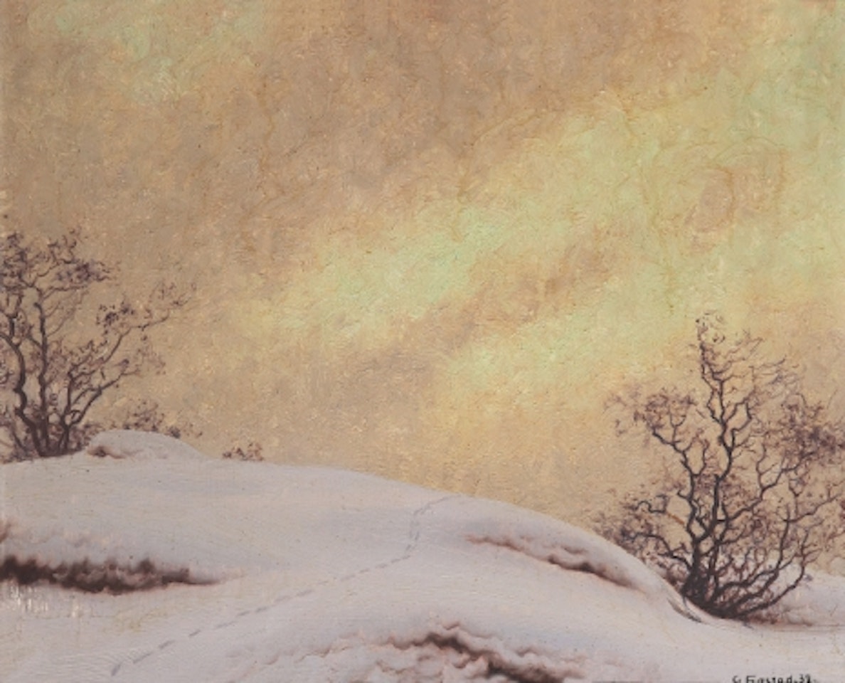 "Winter break" by Gustaf Fjaestad