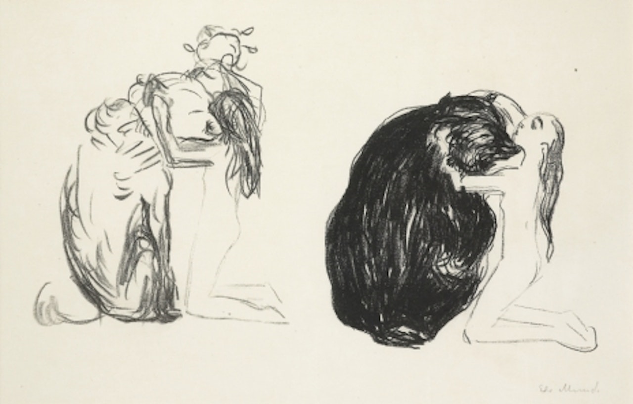 "The bear". From the suite Alpha and Omega by Edvard Munch