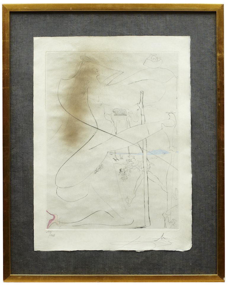 "La femme á la béquille" from "La Venus aux Fourrures" by Salvador Dali