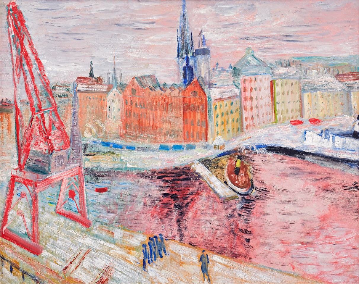 "View over Skeppsbron - Winter in Stockholm" by Sigrid Hjertén