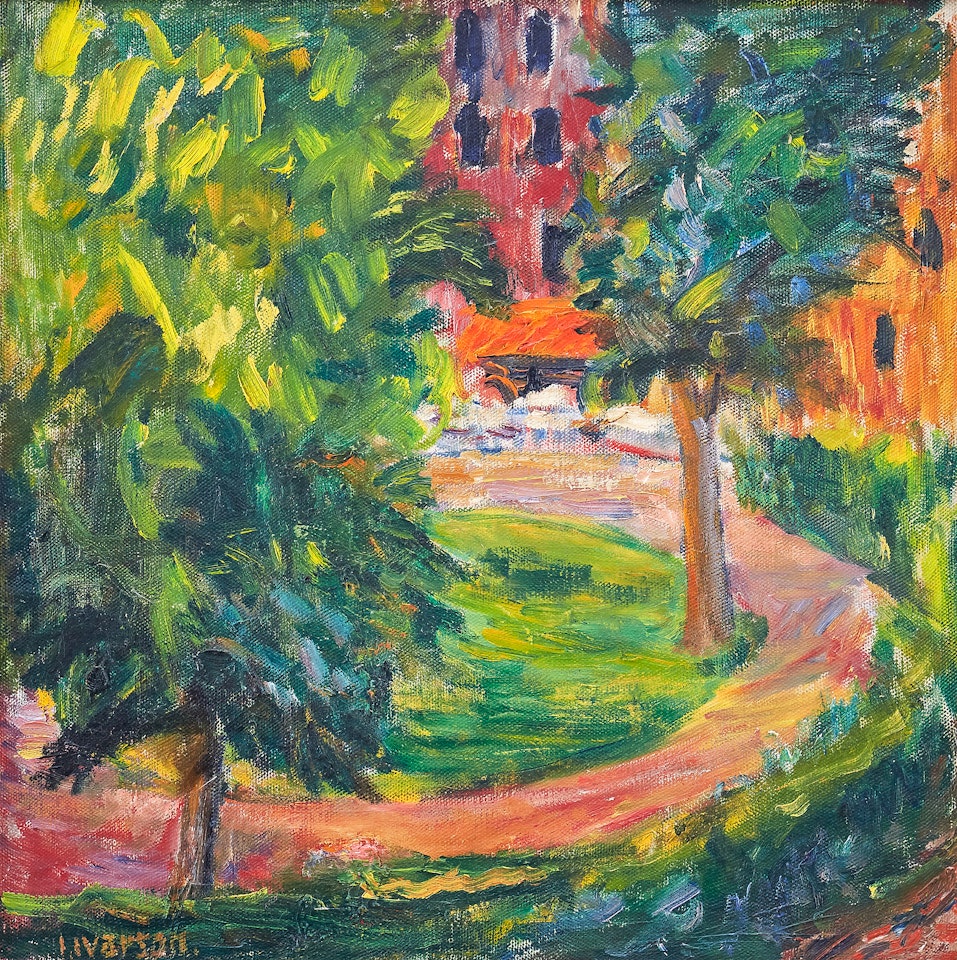 "View towards the park cafe, Paris" by Ivan Ivarson