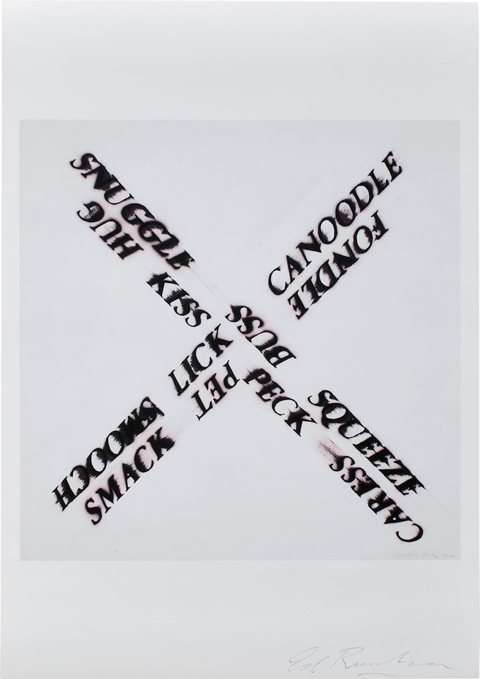 The Letter X by Ed Ruscha