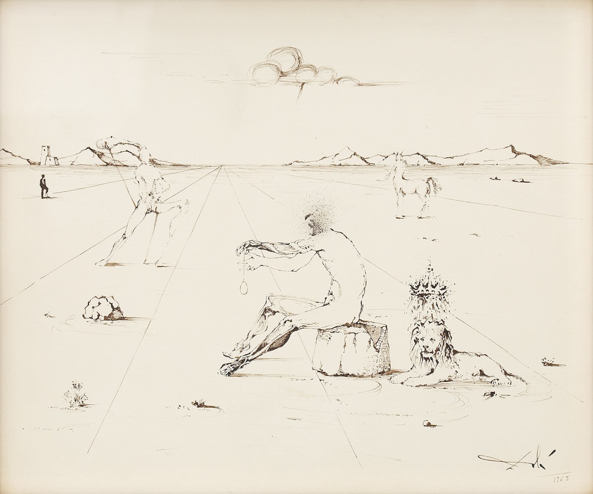 "Hommage au Lion" by Salvador Dali