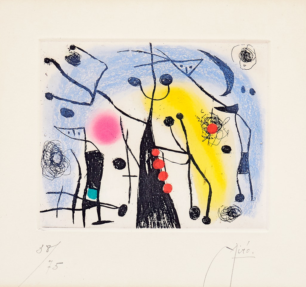 ”Les Magdaléniens” by Joan Miró