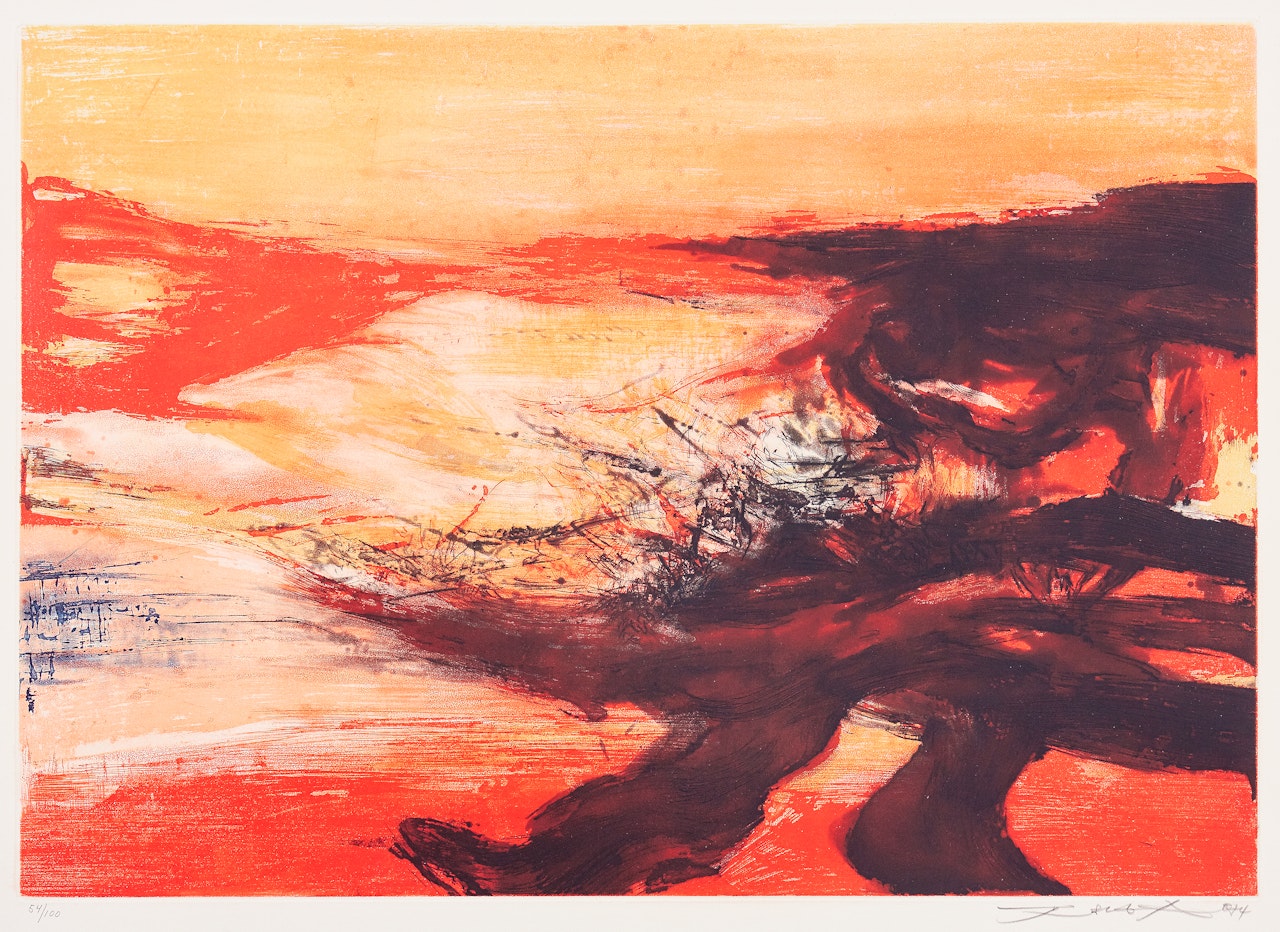 Untitled (From the Nobel Prize Portfolio) by Zao Wou-Ki