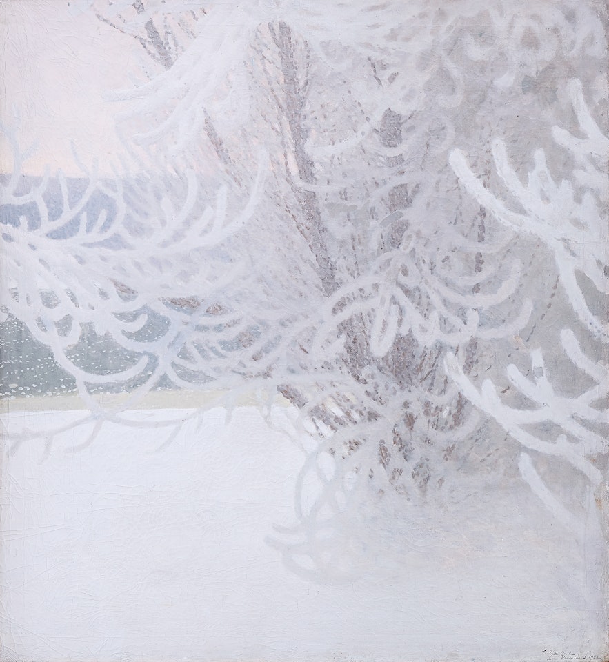 Rimfrost, Värmland by Gustaf Fjaestad
