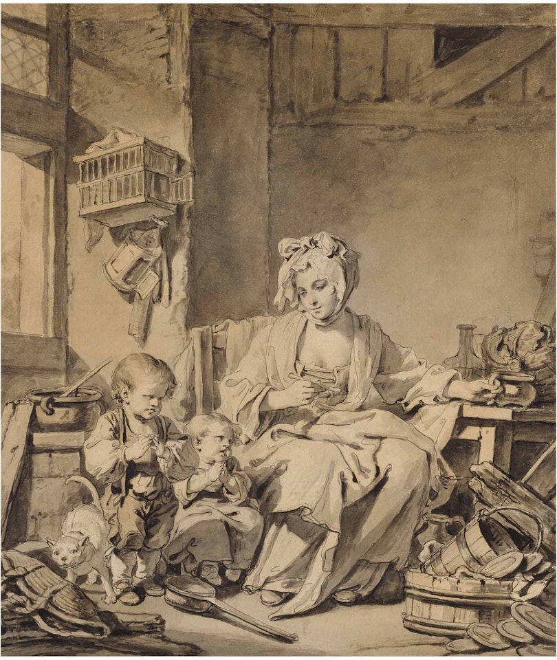 RECTO AND VERSO: LE BÉNÉDICITÉ by Jean-Baptiste Greuze