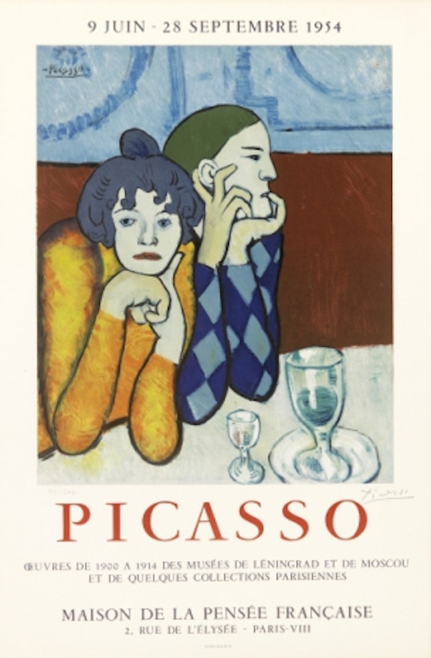 Picasso - works from 1900 to 1914 from the museums of Leningrad and Moscow, Maison de la Pensée Française, Paris June 9 - September 28, 1954” by Pablo Picasso