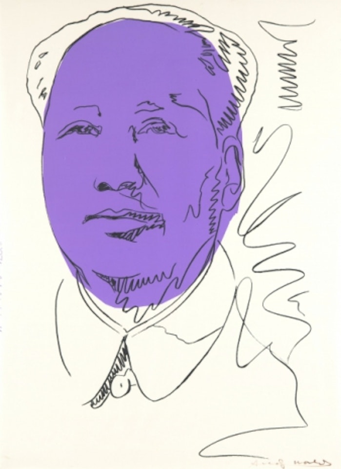"Mao wallpaper" by Andy Warhol