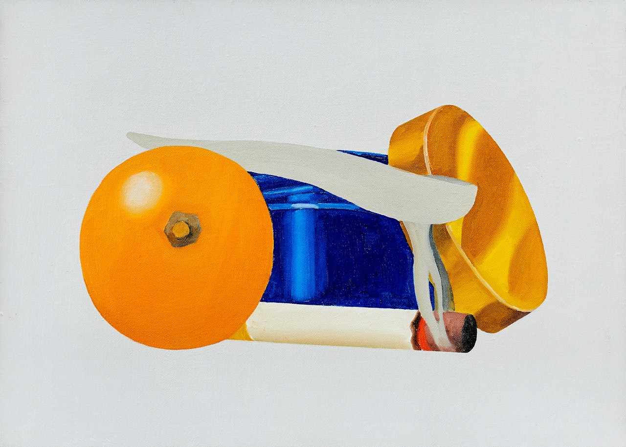 ”Study for Still Life with Blue Jar and Smoking Cigarette” by Tom Wesselmann