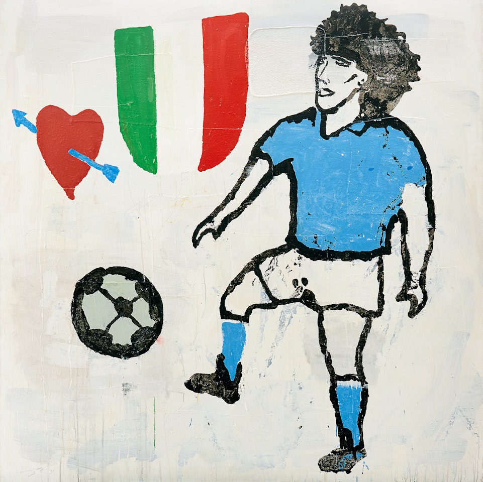 ”Maradona” by Donald Baechler