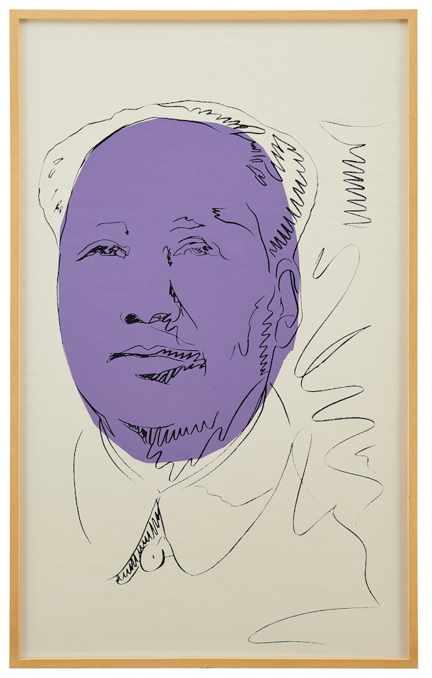 "Mao (wallpaper)" by Andy Warhol