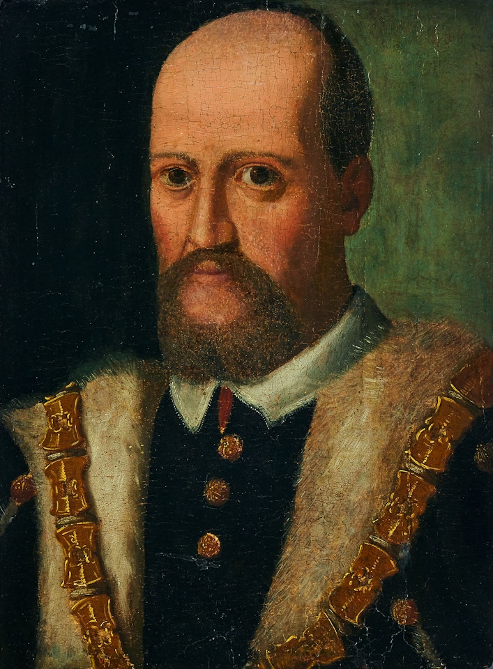 Portrait depicting Cosimo I Medici, wearing the Order of the Golden Skin by Bronzino