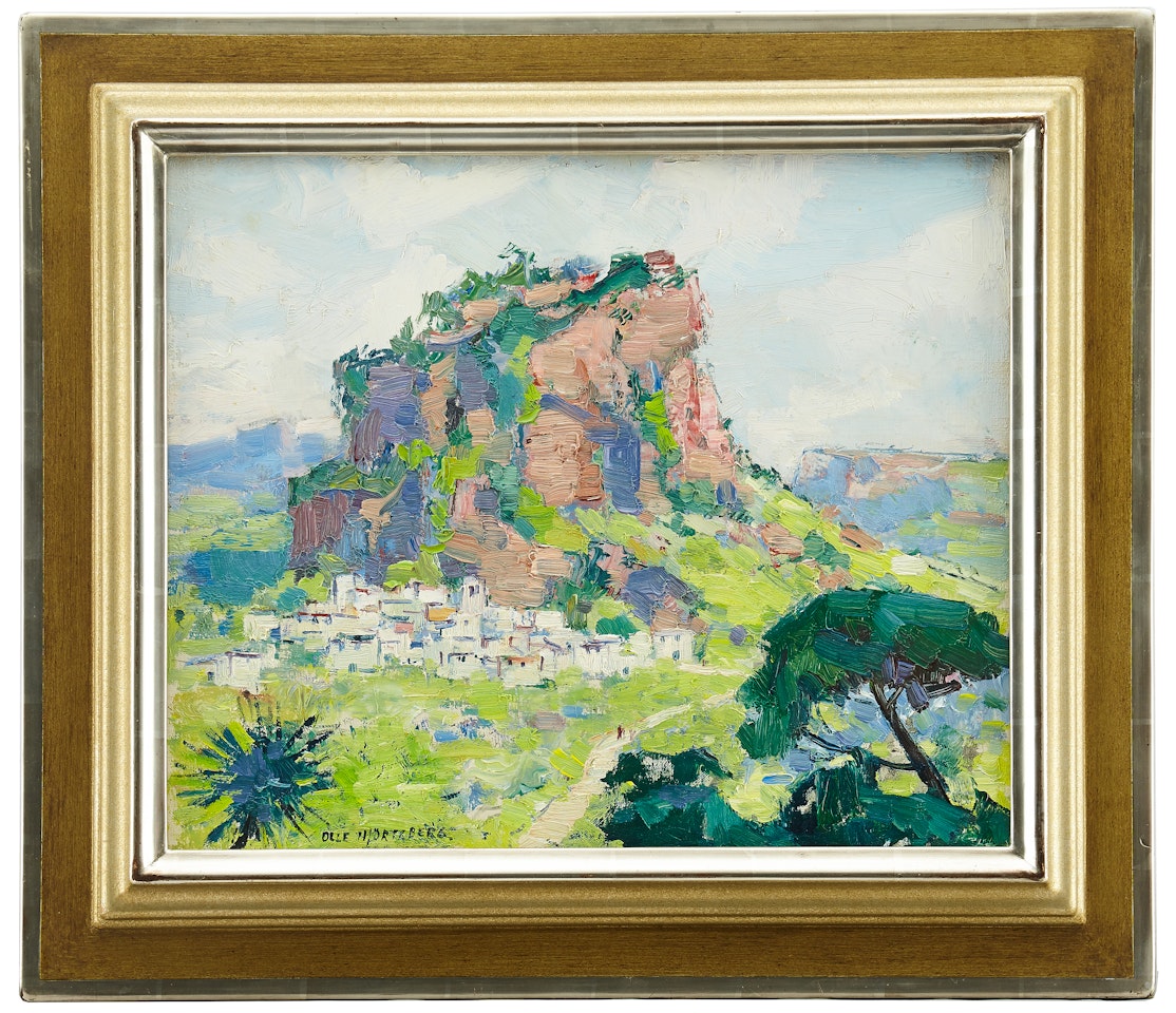 Assisi in greenery by Olle Hjortzberg