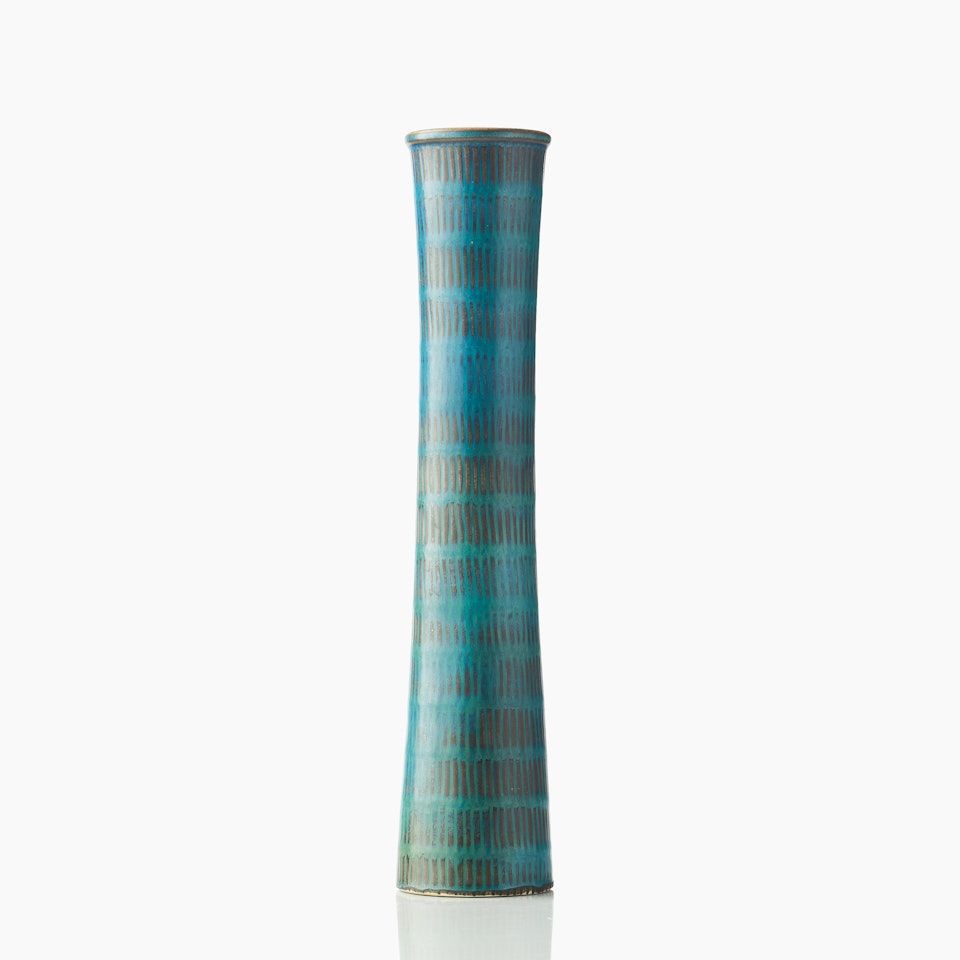 Vase; A Stig Lindberg stoneware vase by Stig Lindberg