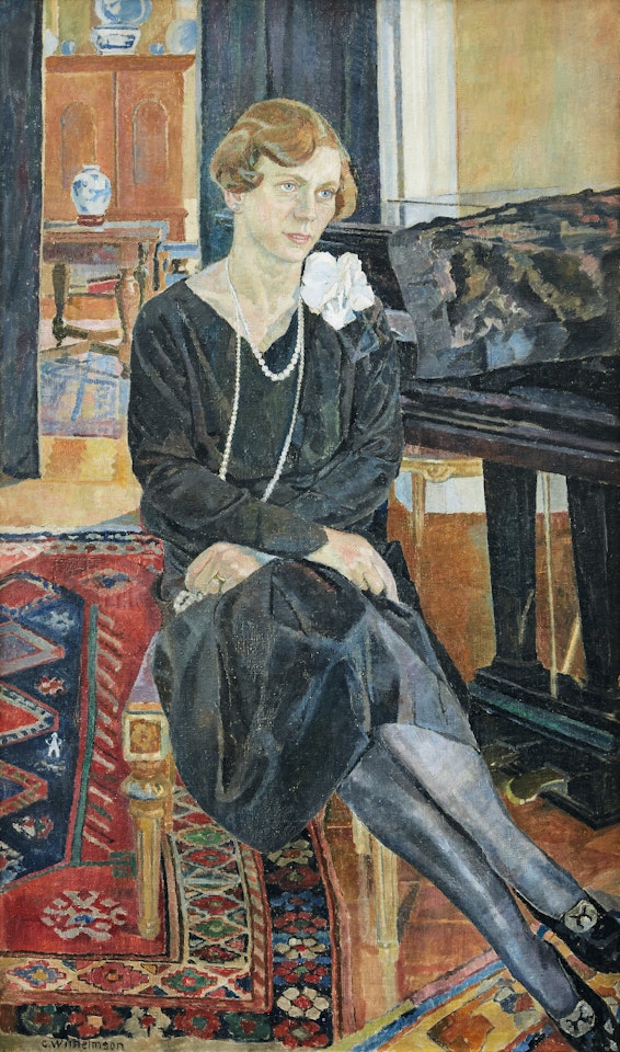 Portrait depicting Anna Salén by Carl Wilhelmson