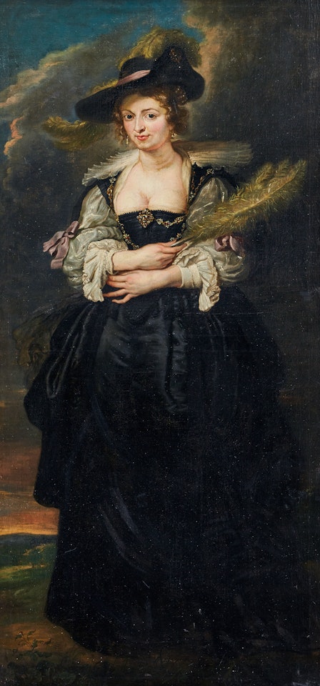 Portrait of Helena Fourment - the artist"s wife by Peter Paul Rubens