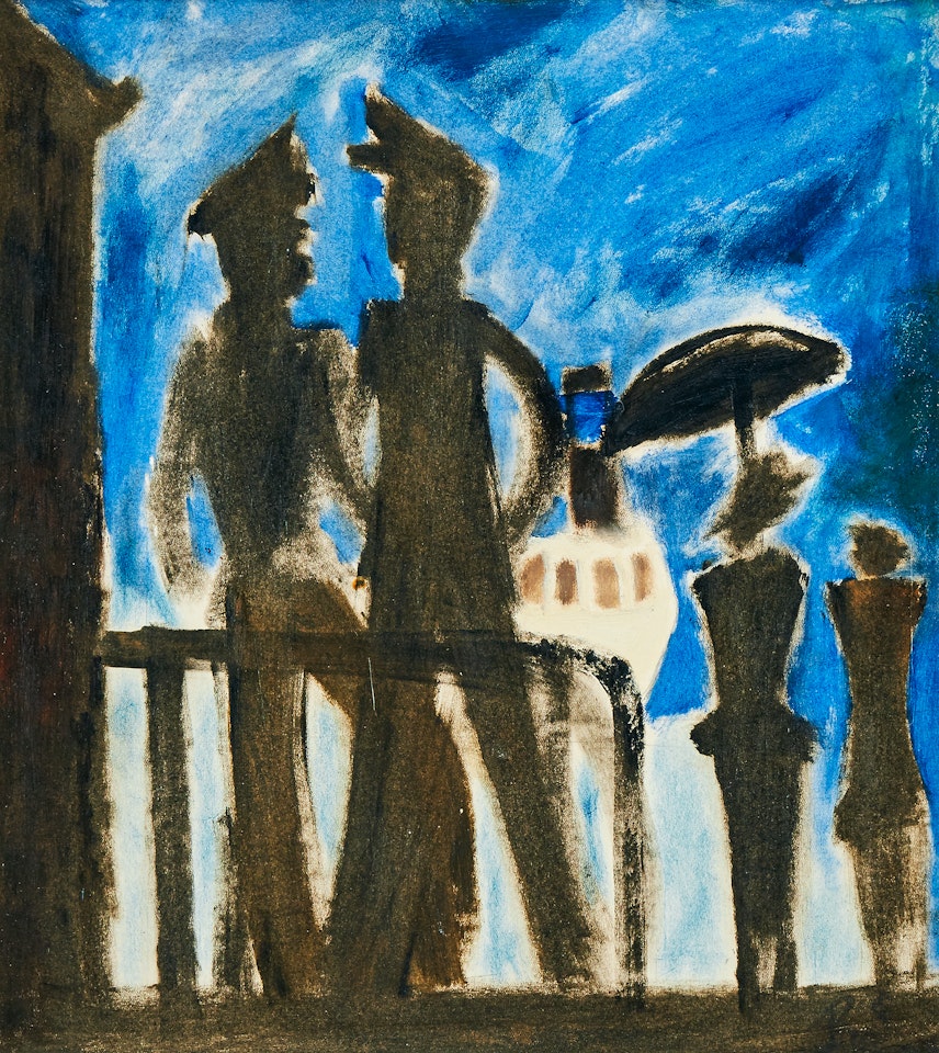 "The girls by the boat (Lilla Bommen, Gothenburg)" by Ragnar Sandberg
