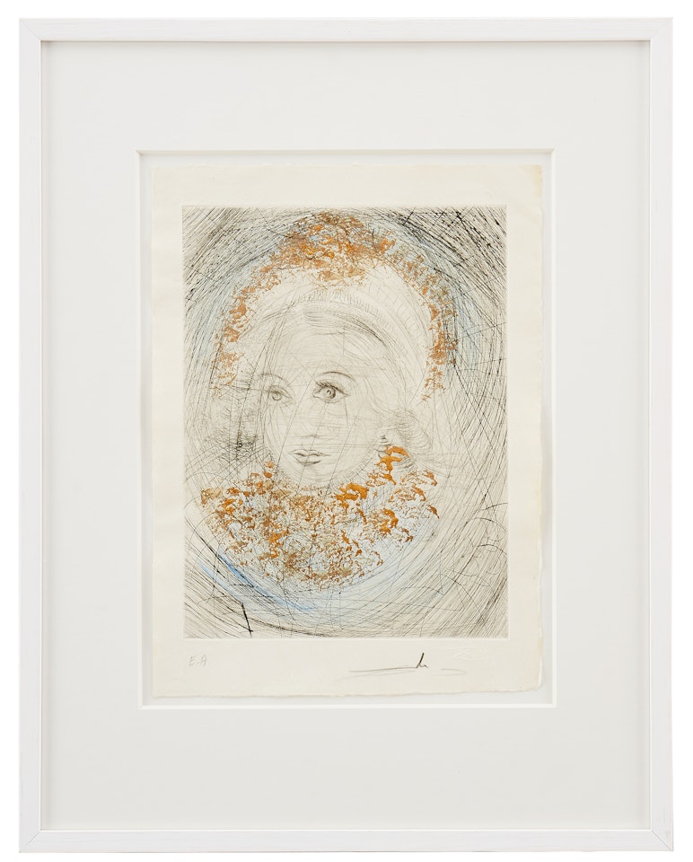 "Portrait de Marguerite" ("Gretchen") from "Faust: La Nuit de Walpurgis" by Salvador Dali