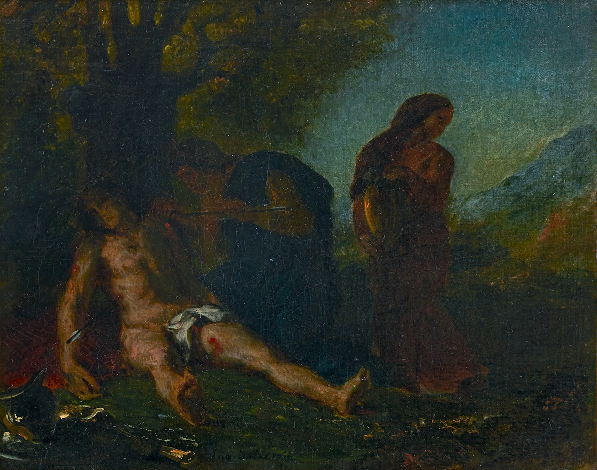 Saint Sebastian tended by the Holy Women by Eugene Delacroix