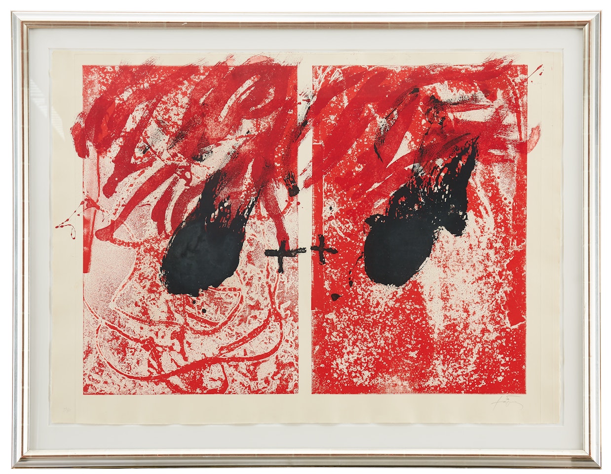 "Feu II" by Antoni Tapies