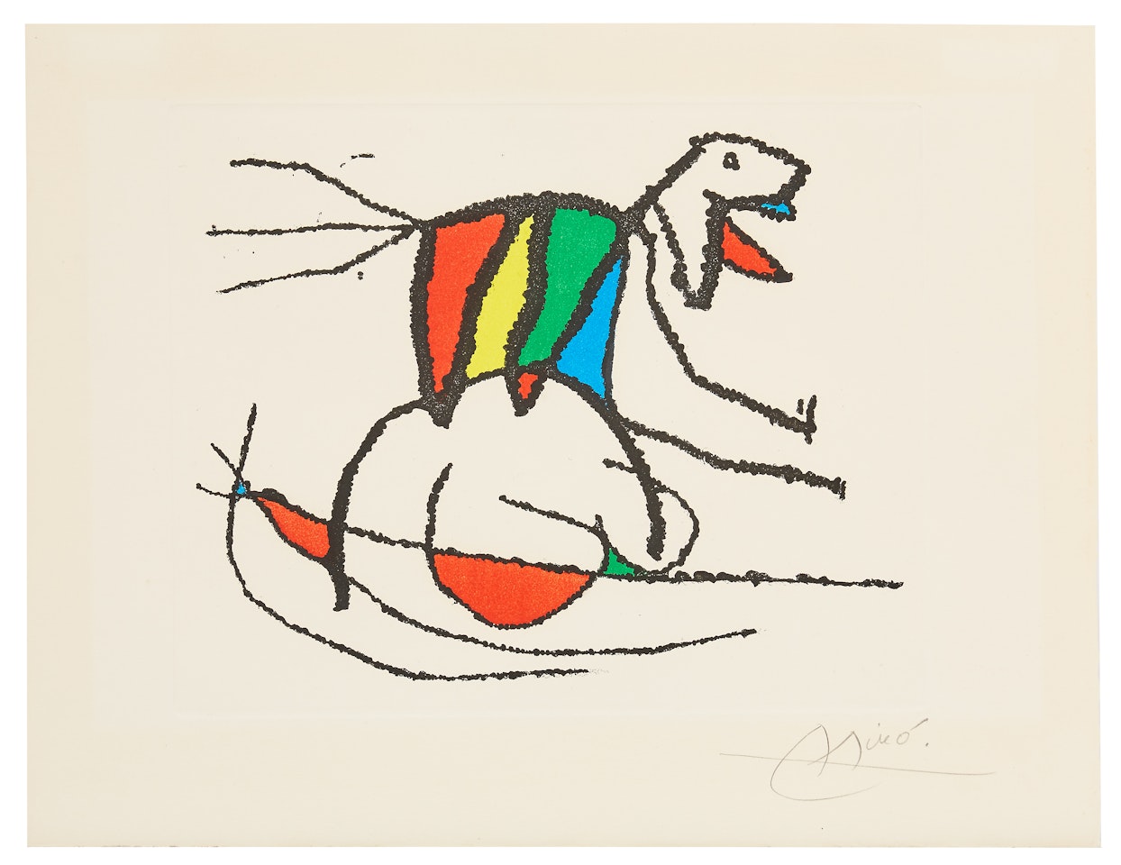 "El Sobreviviente Visita los Pájaros" by Joan Miró