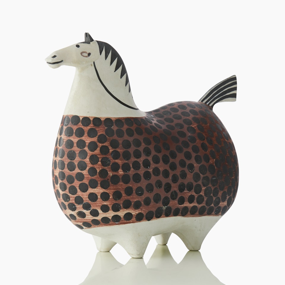 Figurine. "Steed"; A Stig Lindberg "Jumper" stoneware figurine by Stig Lindberg